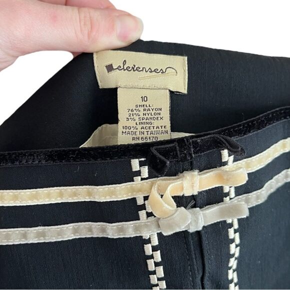 ANTHRO | Elevenses Vintage Inspired Bow Skirt (10) - Picture 4 of 4